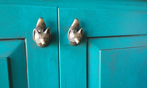 Teal Kitchen Cabinets