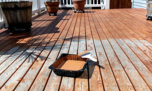 Deck Staining Project