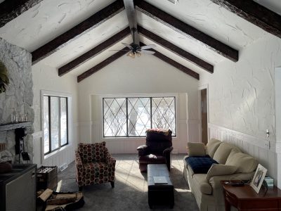 living room after paint job
