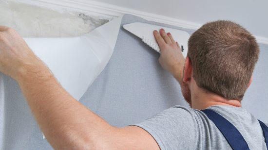 Wallpaper removal and installation services installing wallpaper