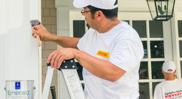 Certapro painters exterior painting a Florida home