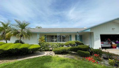 Pinellas Point exterior painting project front of house view