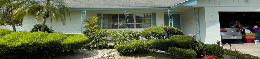 Pinellas Point exterior painting project front of house view