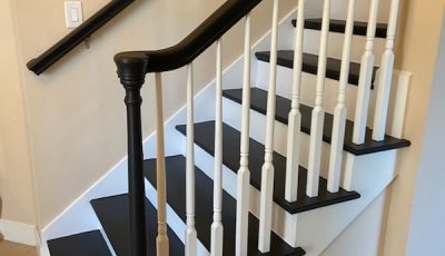 Wood Stairs Staining