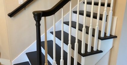Wood Stairs Staining