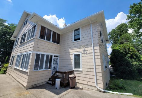West Brighton, NY Exterior Cedar Siding Painting