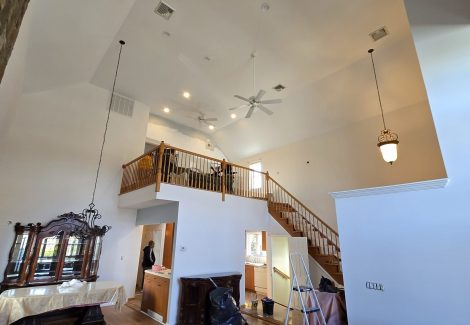Living Room Painting and Ceiling Repair