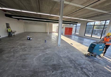 Interior Painting & Concrete Staining Storage Facility