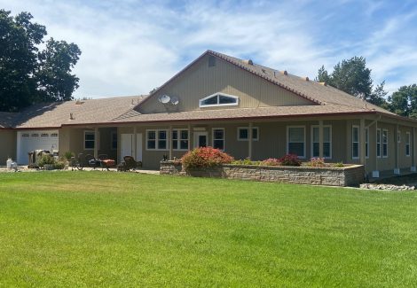 Exterior Painting of Light Brown Ranch Home