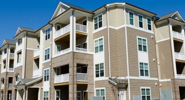 Repainted Apartment building in San Joaquin