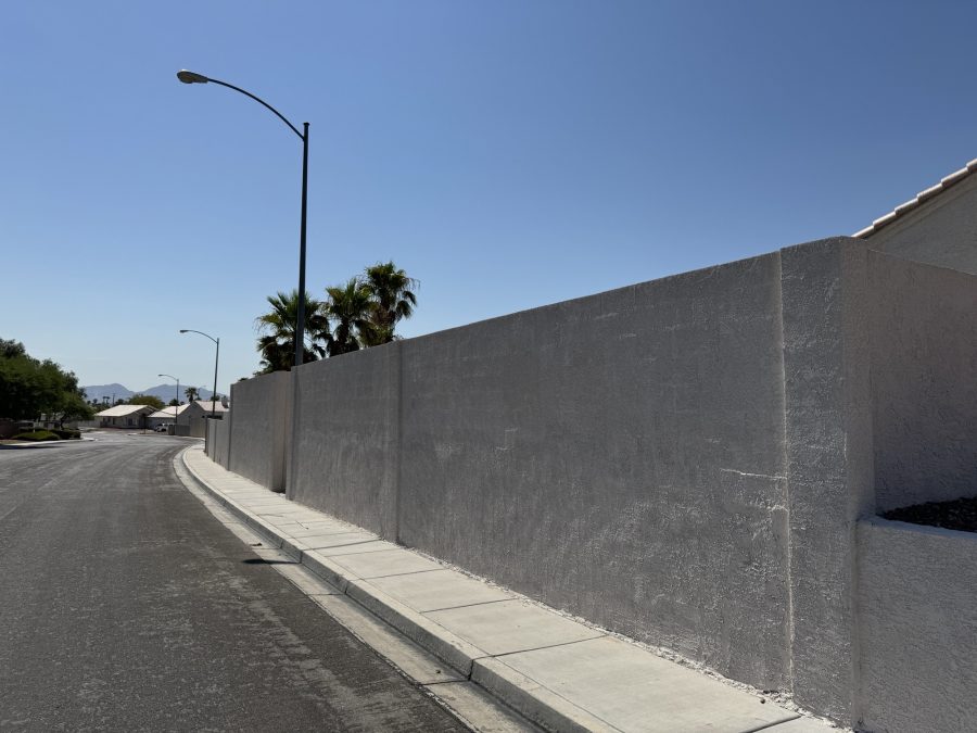 Wall repainting project Summerlin after photo