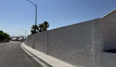 Wall repainting project Summerlin after photo