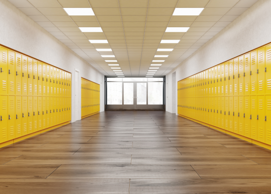 School and Educational Facilities Painting hallway