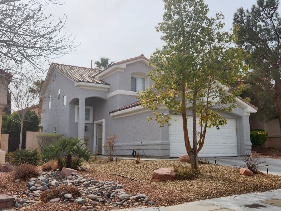 grey stucco exterior