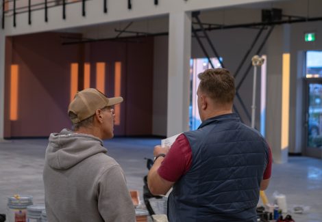 Gymnastics Facility Painting (During)