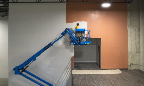 Gymnastics Facility Painting (During)