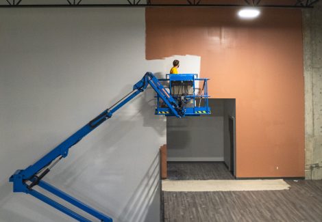 Gymnastics Facility Painting (During)