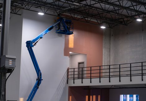 Gymnastics Facility Painting (During)
