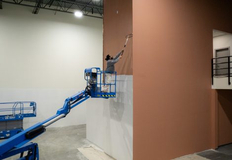 Gymnastics Facility Painting (During)