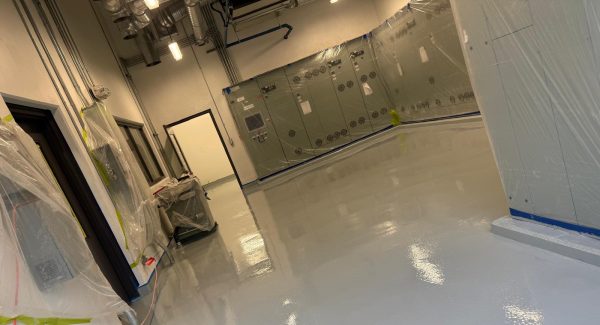 Epoxy flooring installed in Surrey pump station