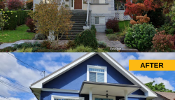 before and after exterior