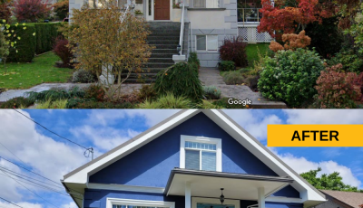 before and after exterior