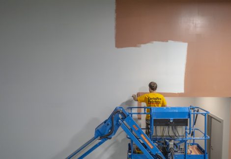 Gymnastics Facility Painting (During)