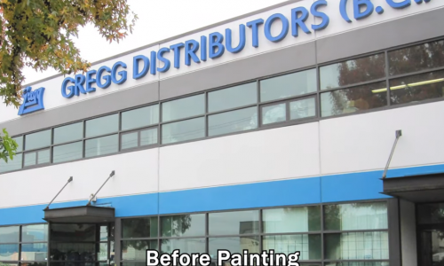 Front of Building Before