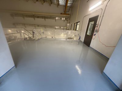 Epoxy flooring installed in Surrey pump station