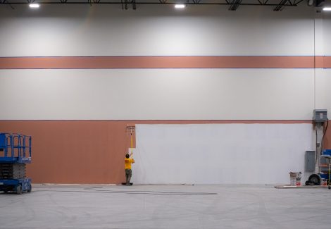 Gymnastics Facility Painting (During)