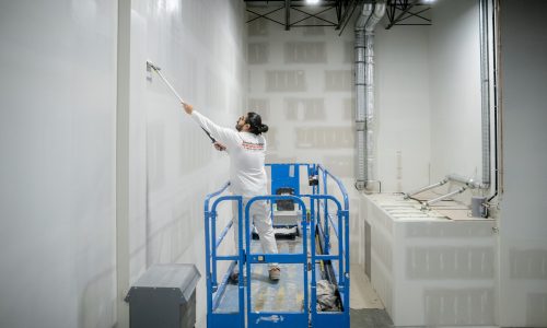 Gymnastics Facility Painting (During)