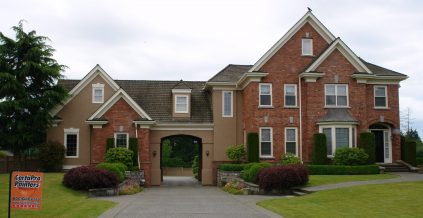 Residential Exterior Trim Painted On Brick Home ...