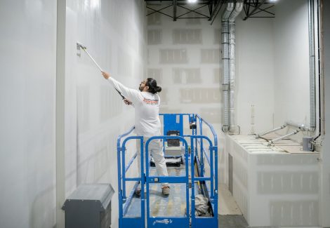 Gymnastics Facility Painting (During)