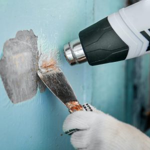 heat gun to remove paint