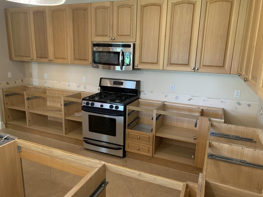 Cabinet Painting in Progress Preview Image 3