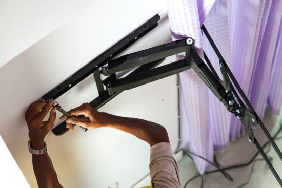 Tv Install with wrench