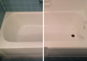 tub before and after glazing