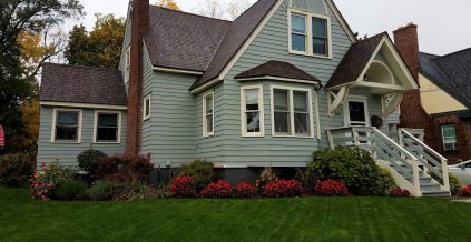 Residential Blue White Exterior