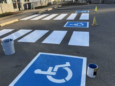 line stri[ing painting