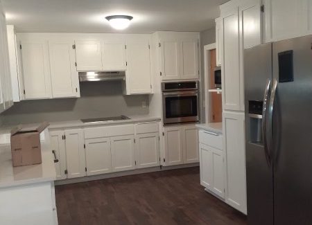 repainted kitchen cabinets