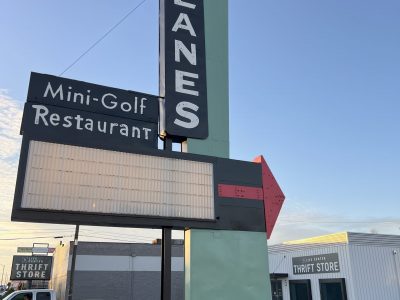 day time mini-golf signage painting