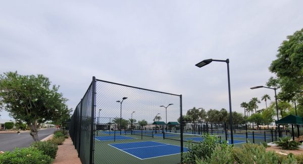 Tennis Court Fence Painting