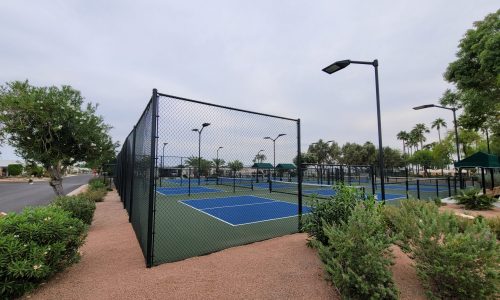 Tennis Court Fence (After)