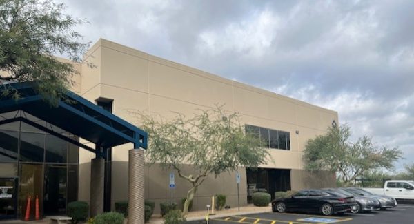 beige painted and protected commercial exterior