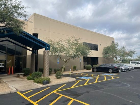 beige painted and protected commercial exterior