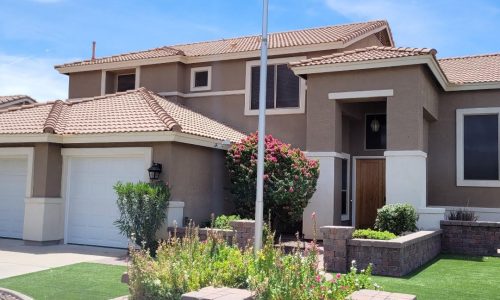 Large Stucco Home Exterior Painting