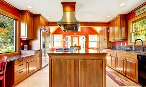 finished kitchen cabinets