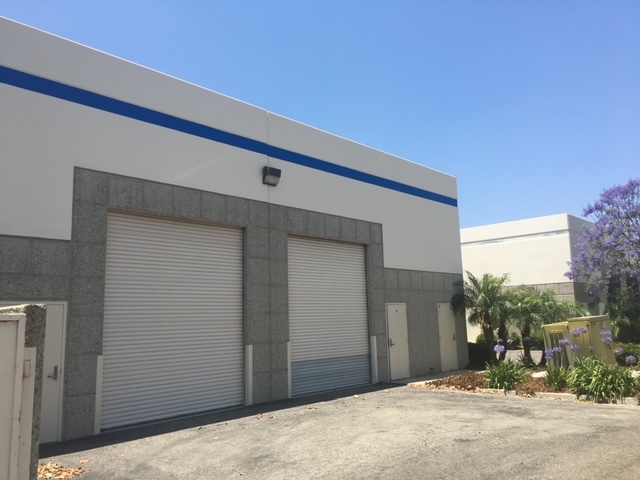 Garage Door Angle of Painted Warehouse in Camarillo, CA by CertaPro