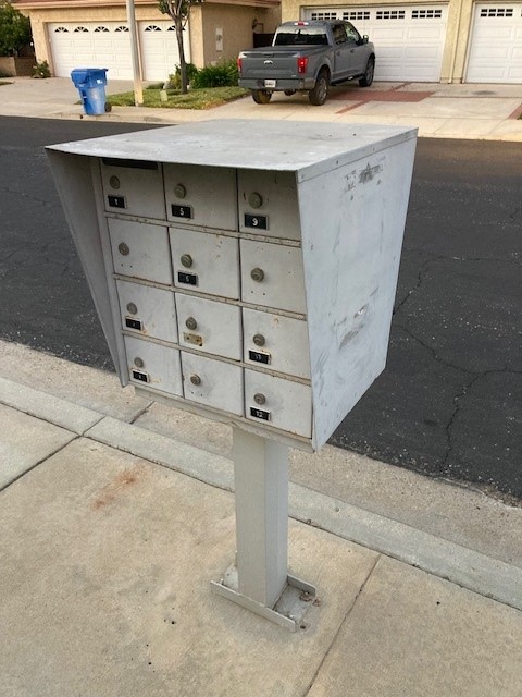 HOA Mailboxes Painting Project Before