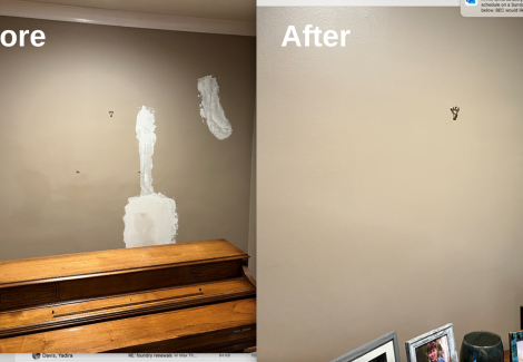 Before and After Drywall Repair Transformation